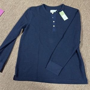 NWT Mens Goodfellow & Co navy blue thermal top size XL